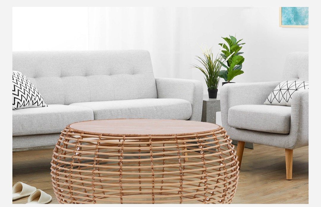 Nora wicker coffee table sale