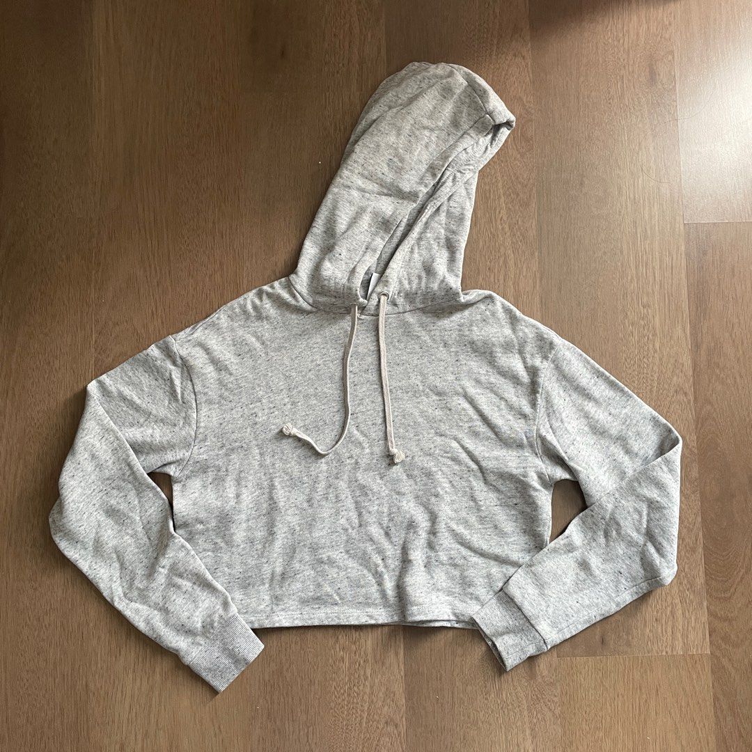 H M cropped hoodie Women s Fashion Coats Jackets and Outerwear