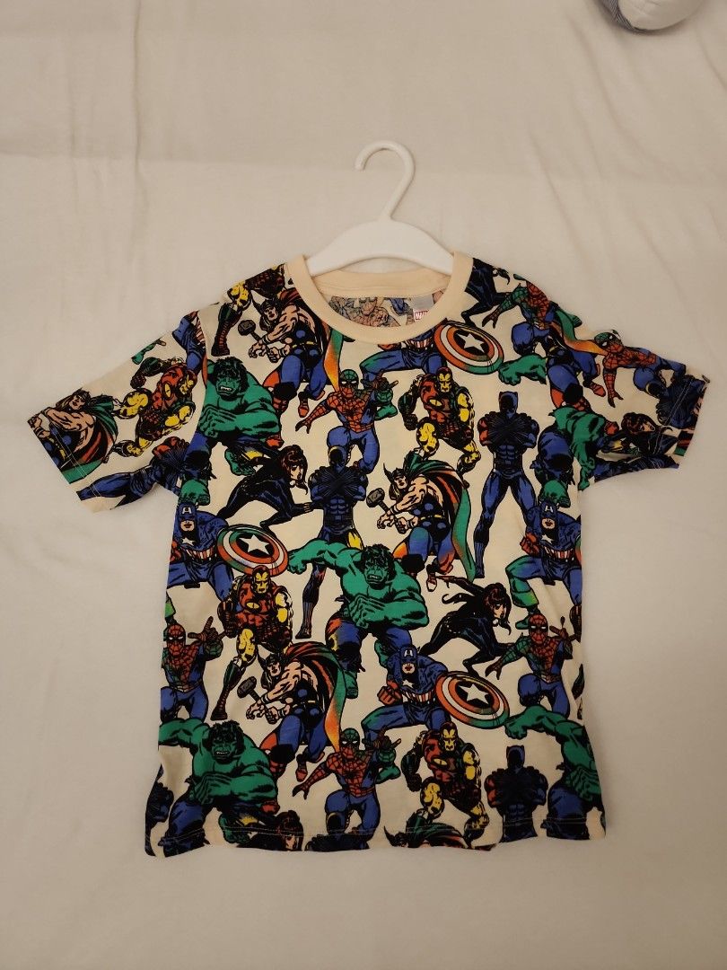 H M Marvel T shirt Babies Kids Babies Kids Fashion on Carousell