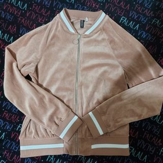 H&M Rosegold Velvet Jacket