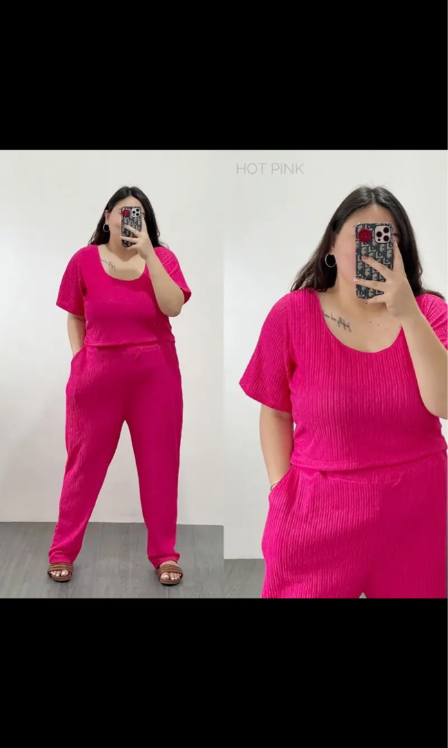 Hot Pink Pants Coords, Women's Fashion, Dresses & Sets, Sets or