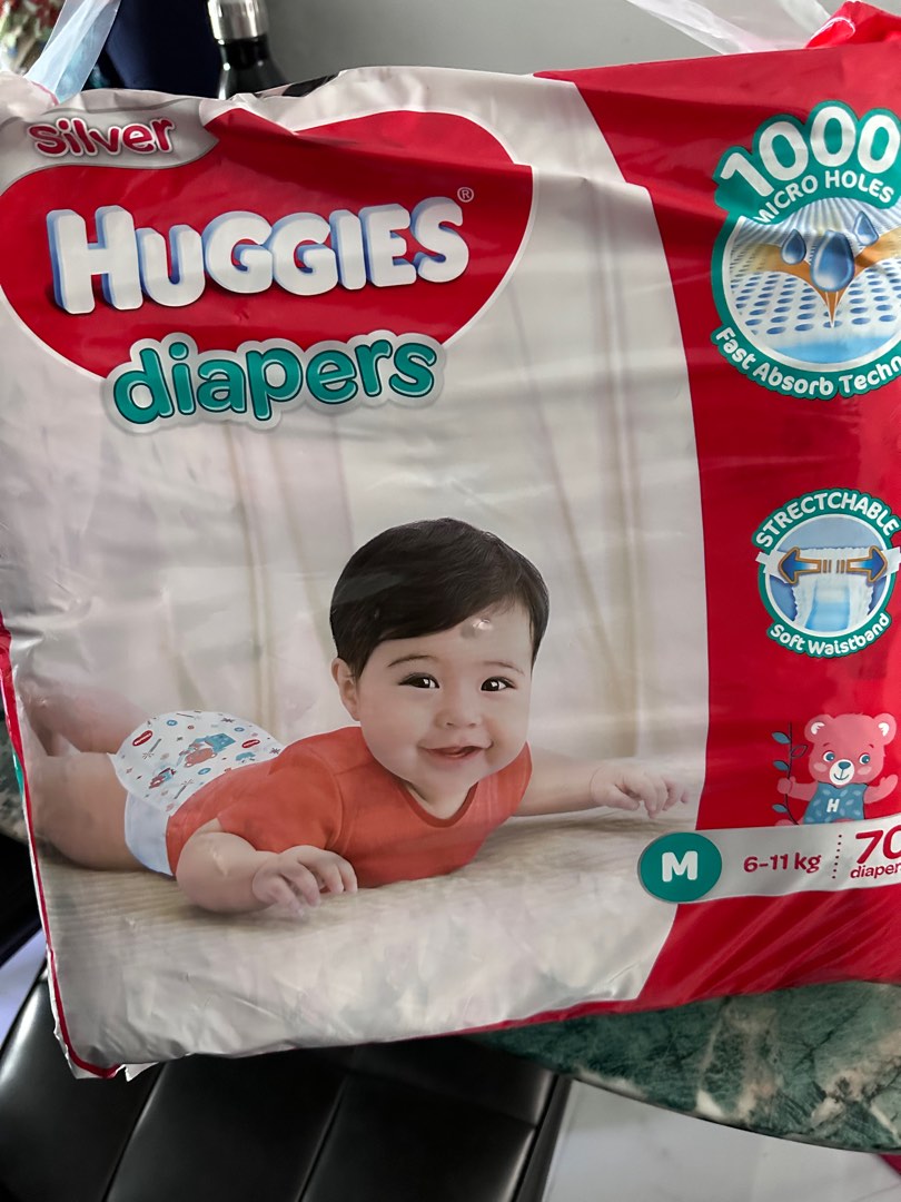 Huggies Diaper (M size, price negotiable), Babies & Kids, Bathing