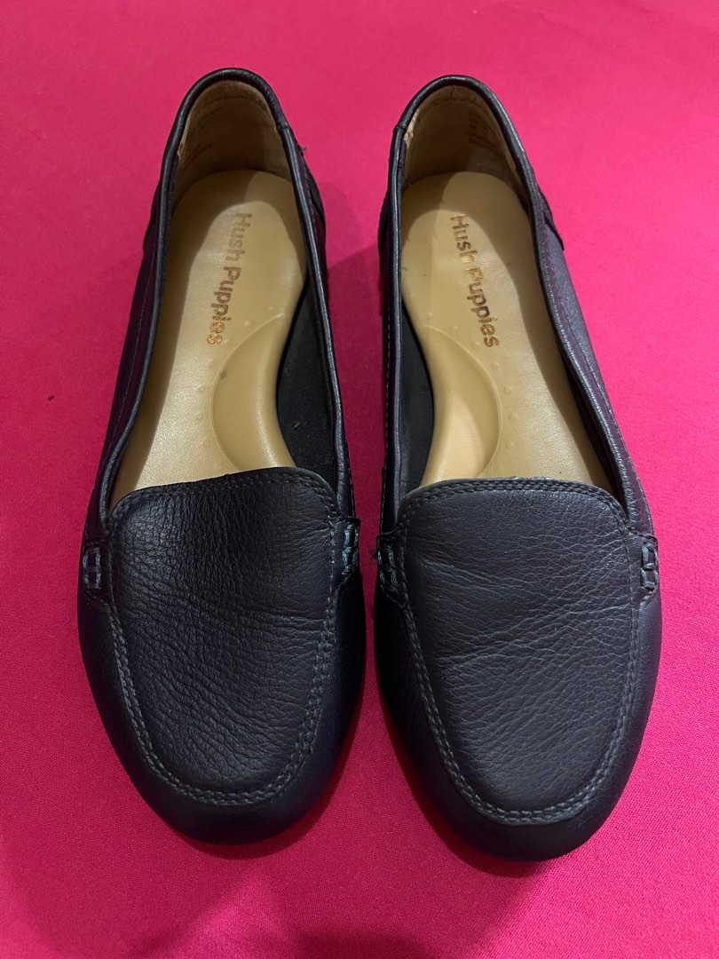 Hush Puppies Genuine Leather Shoes, Women's Fashion, Footwear, Loafers on Carousell