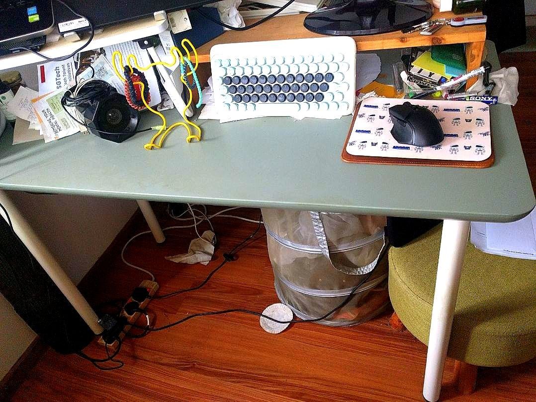 Small IKEA study desk ADILS legs white X5 Furniture Home