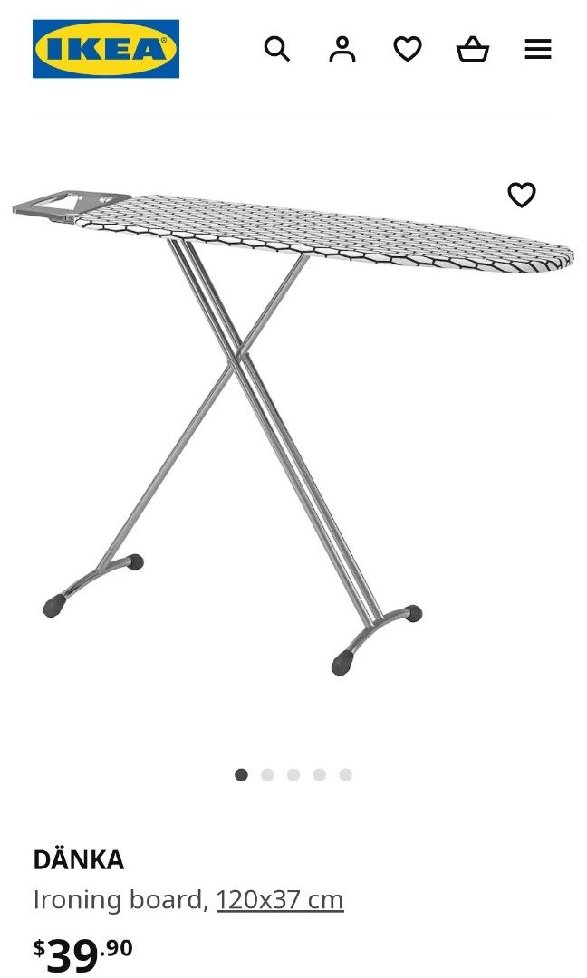 IKEA ironing board and cover, Furniture & Home Living, Cleaning & Homecare Supplies, Ironing