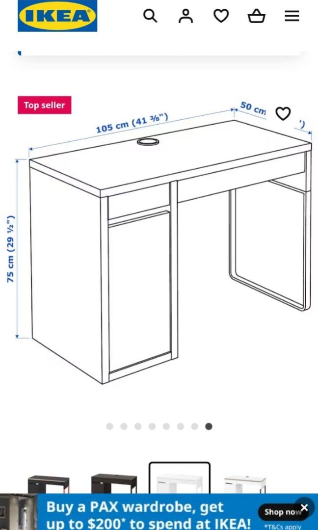 Micke ikea hotsell desk dimensions