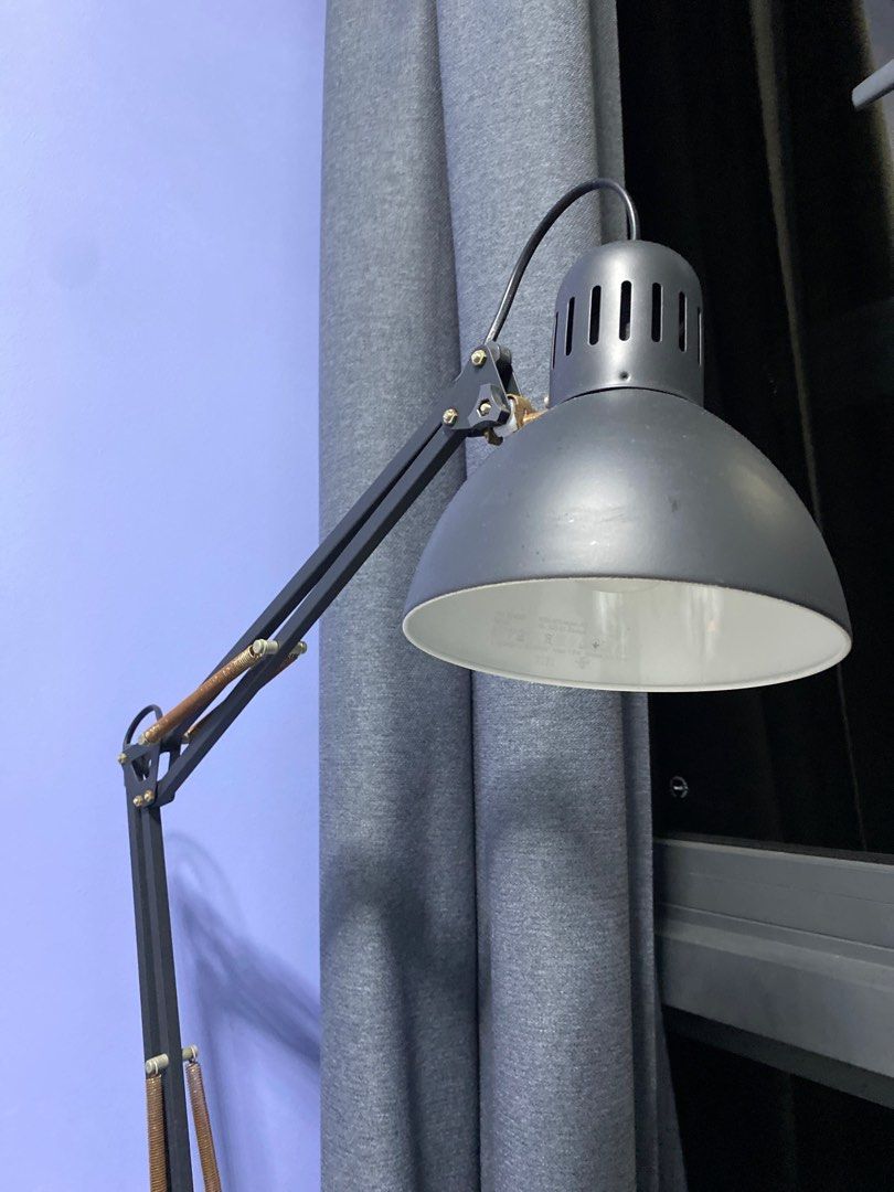 TERTIAL Work lamp with LED bulb, dark gray - IKEA