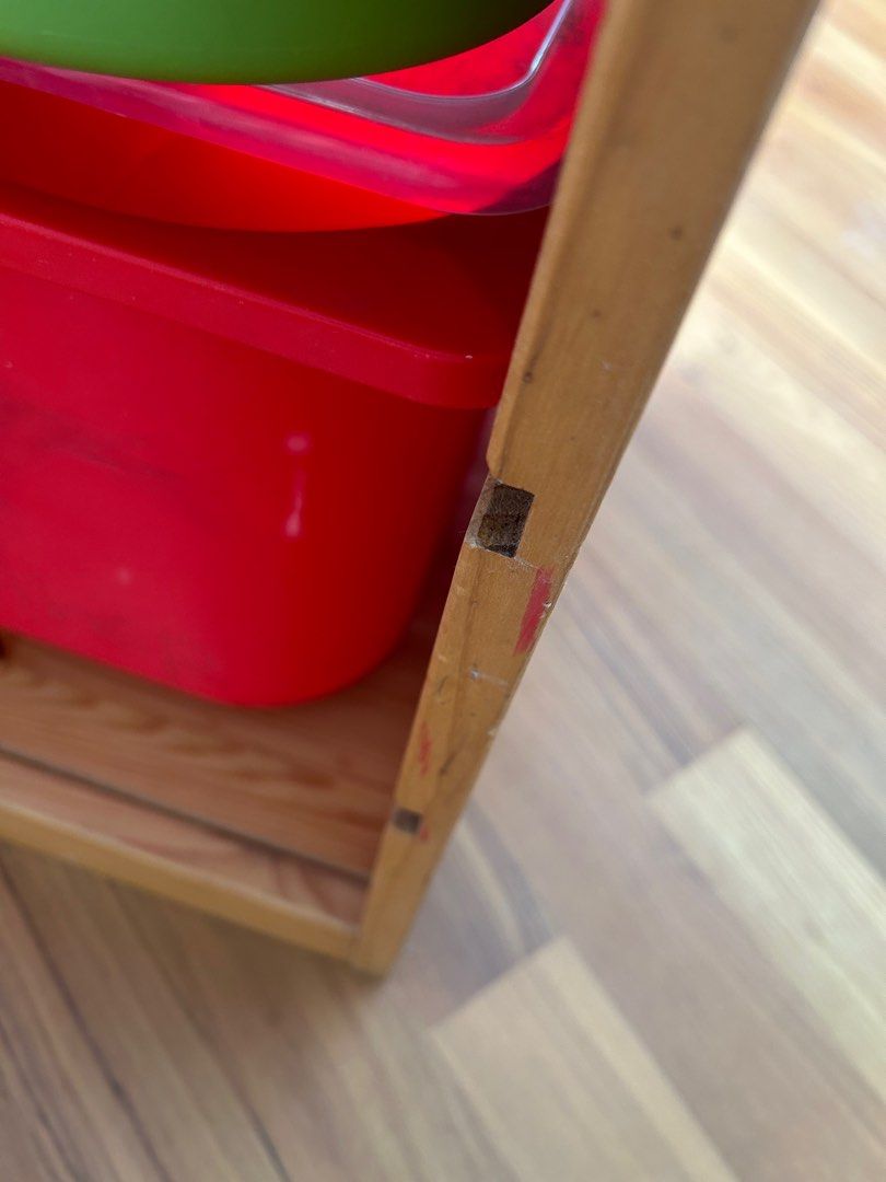 IKEA trofast steps shelf pine wooden shelving drawers, Babies & Kids