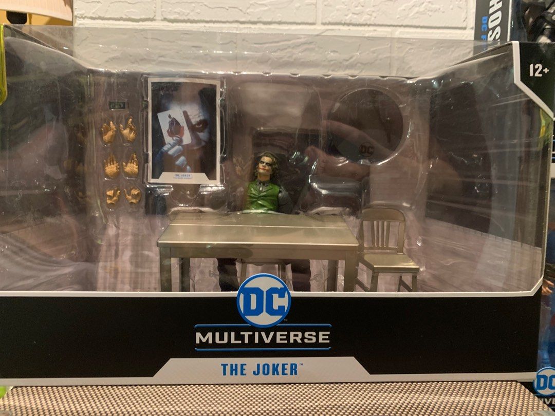 IN HAND! McFarlane Batman The Dark Knight Joker Interrogation Room Box ...