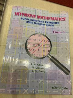 中一英文書數學練習Intensive Mathematics exercise