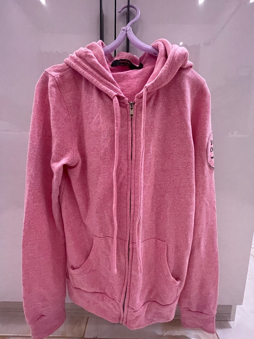 Jaket hoodie pink sales