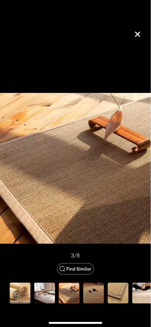 Japanese Style Tatami Mat Bamboo Woven Carpet