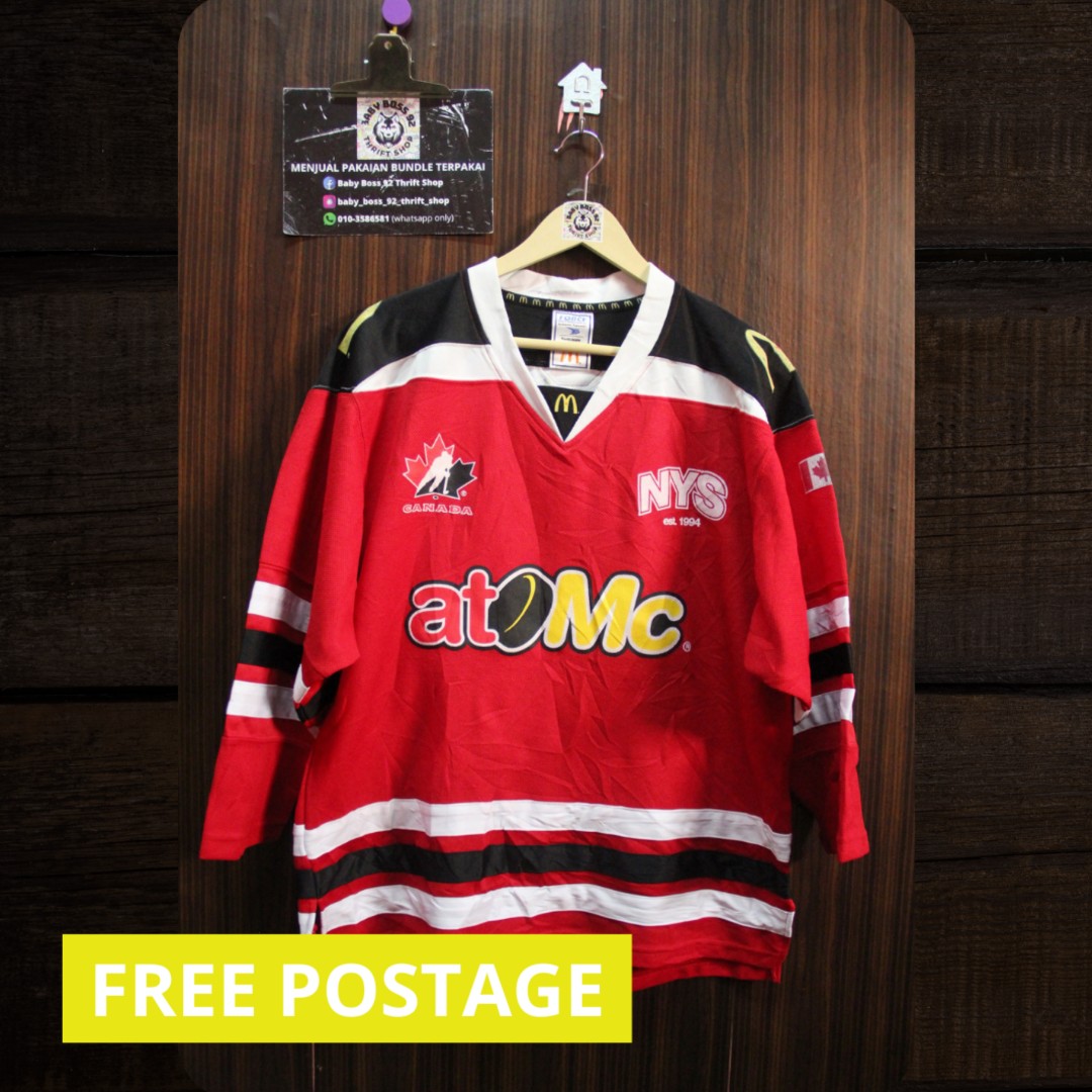 Rare ! McDonald's x Atomc Hockey Jersey, Men's Fashion, Activewear