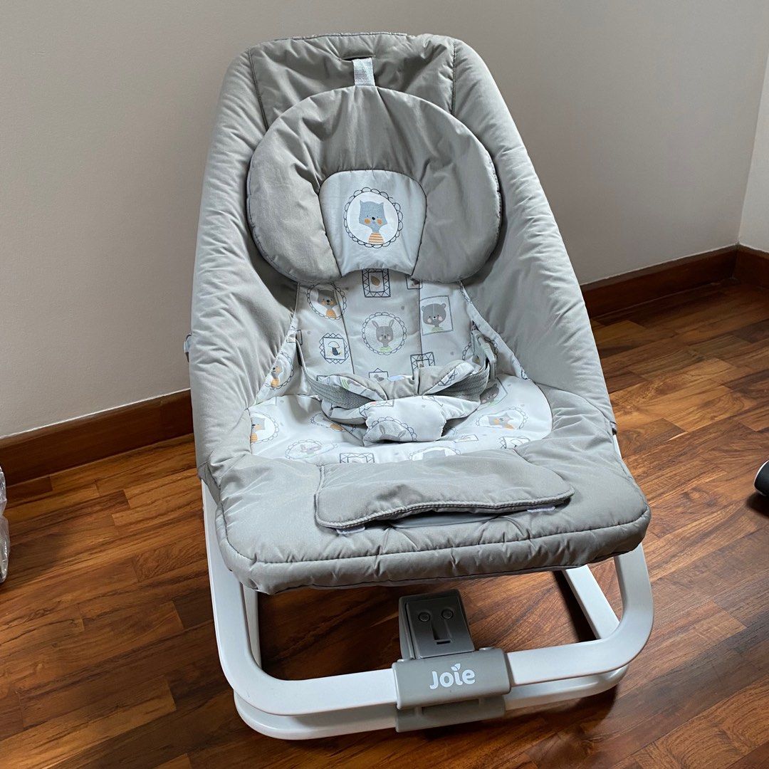 Joie Dreamer Rocker and Bouncer grey neutral animal