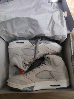 Air Jordan 5 Retro SP × Off-White Mid Muslin, 男裝, 鞋, 波鞋