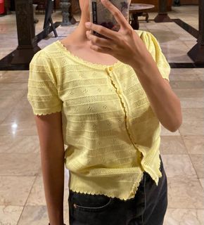 Korean yellow blouse