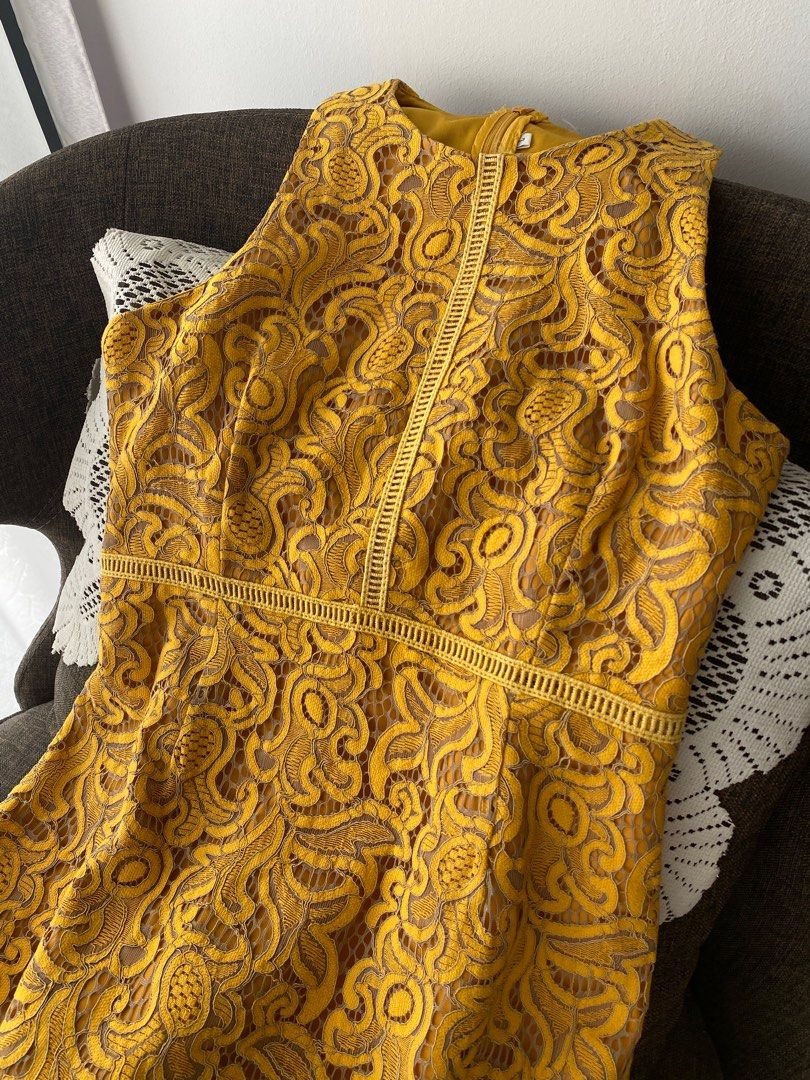 Yellow lace outlet dress target