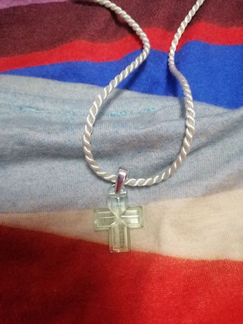 Lalique cross necklace