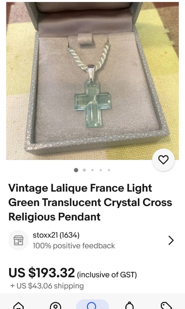 Lalique sales cross pendant