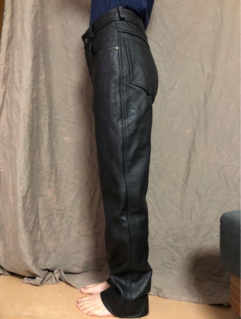Leather Pants 皮褲, 男裝, 褲＆半截裙, 長褲- Carousell