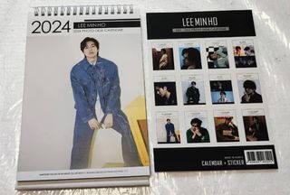 Lee Min Ho 2024 Photo Desk Calendar + Sticker tvN When the Stars Gossip Kpop Kstar