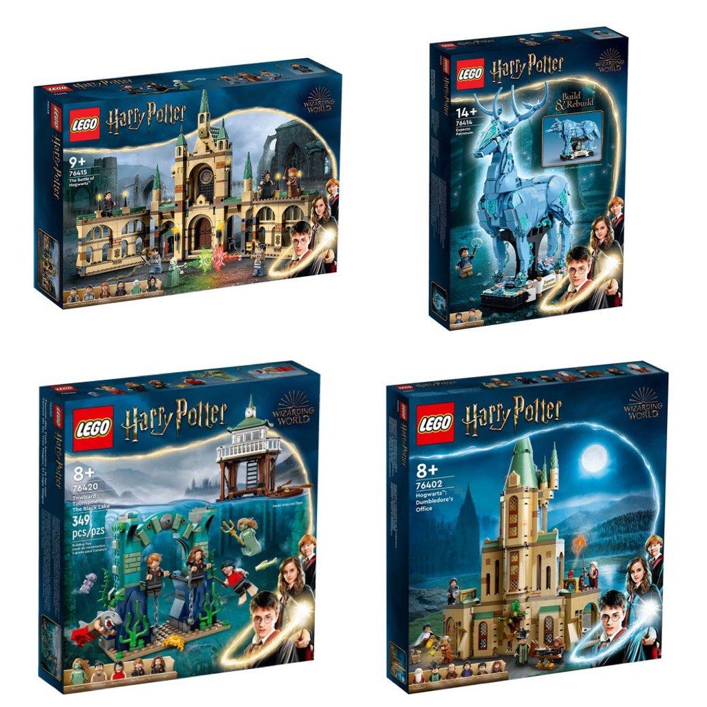 LEGO Harry Potter 76414 Expecto Patronum 76420 Triwizard Tournament The  Black Lake 76402 Hogwarts Dumbledore's Office, Hobbies & Toys, Toys & Games  on Carousell