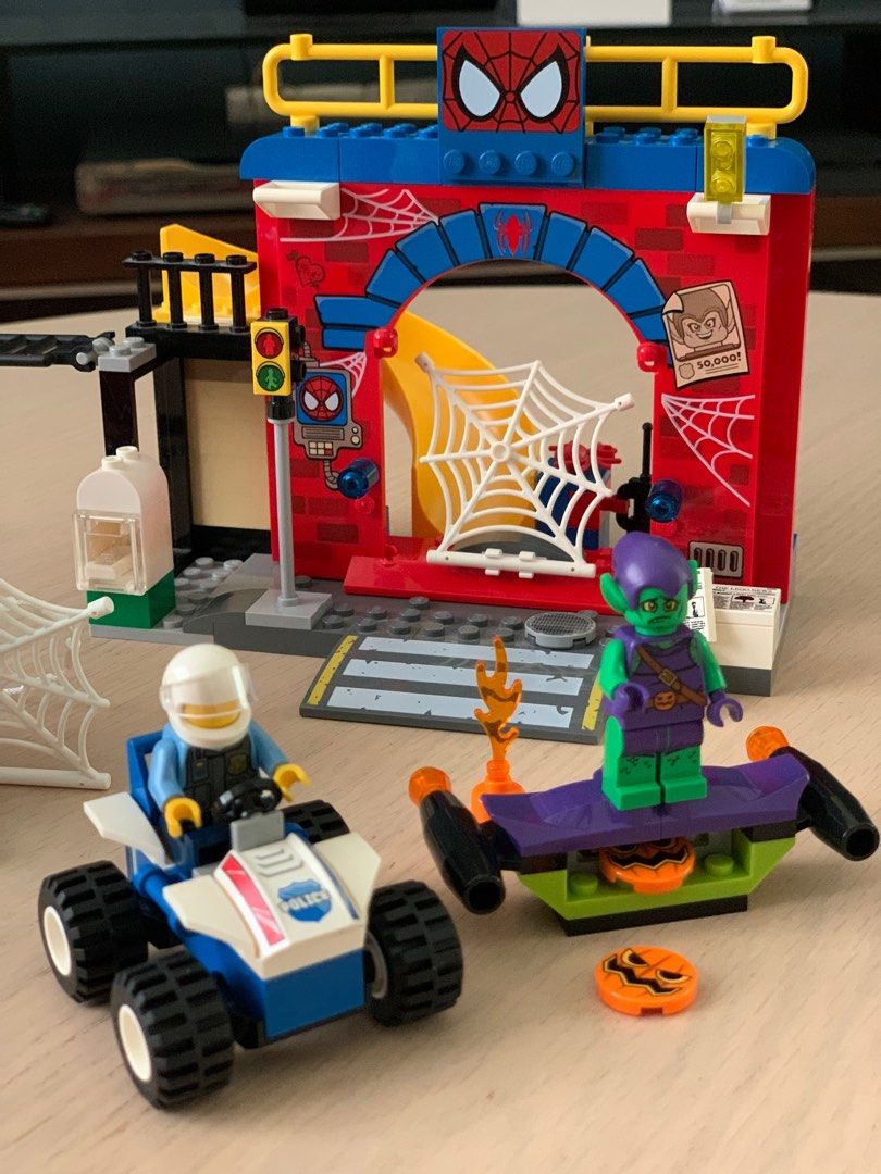 Lego spider deals man hideout