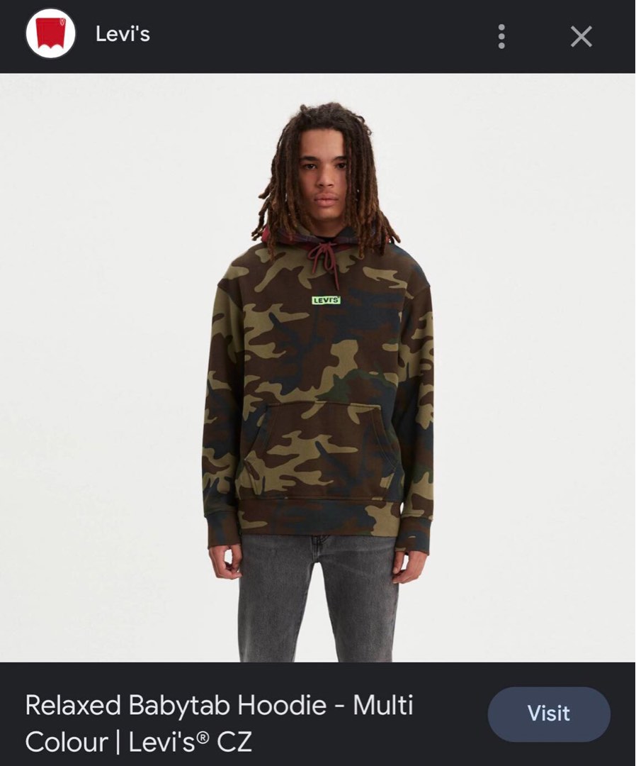 Levis camouflage hoodie on sale