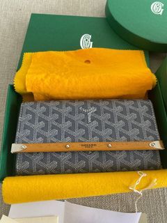 GOYARD Grey Goyardine Monte Carlo Mini Case Bag With Strap