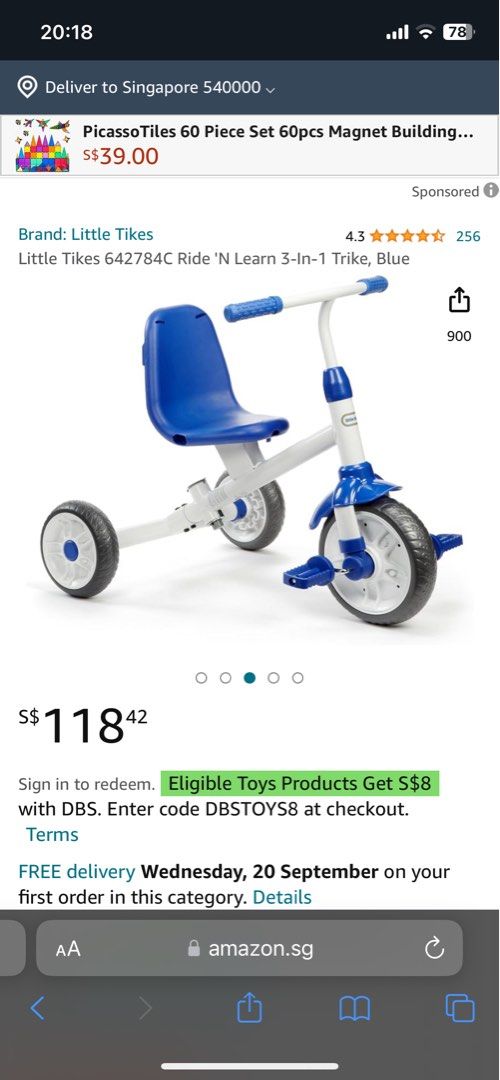 Ride n learn 3 in 1 trike hotsell