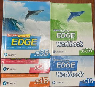 中一至中三英文書Longman English Edge JS 1B,2B,3B-$20本