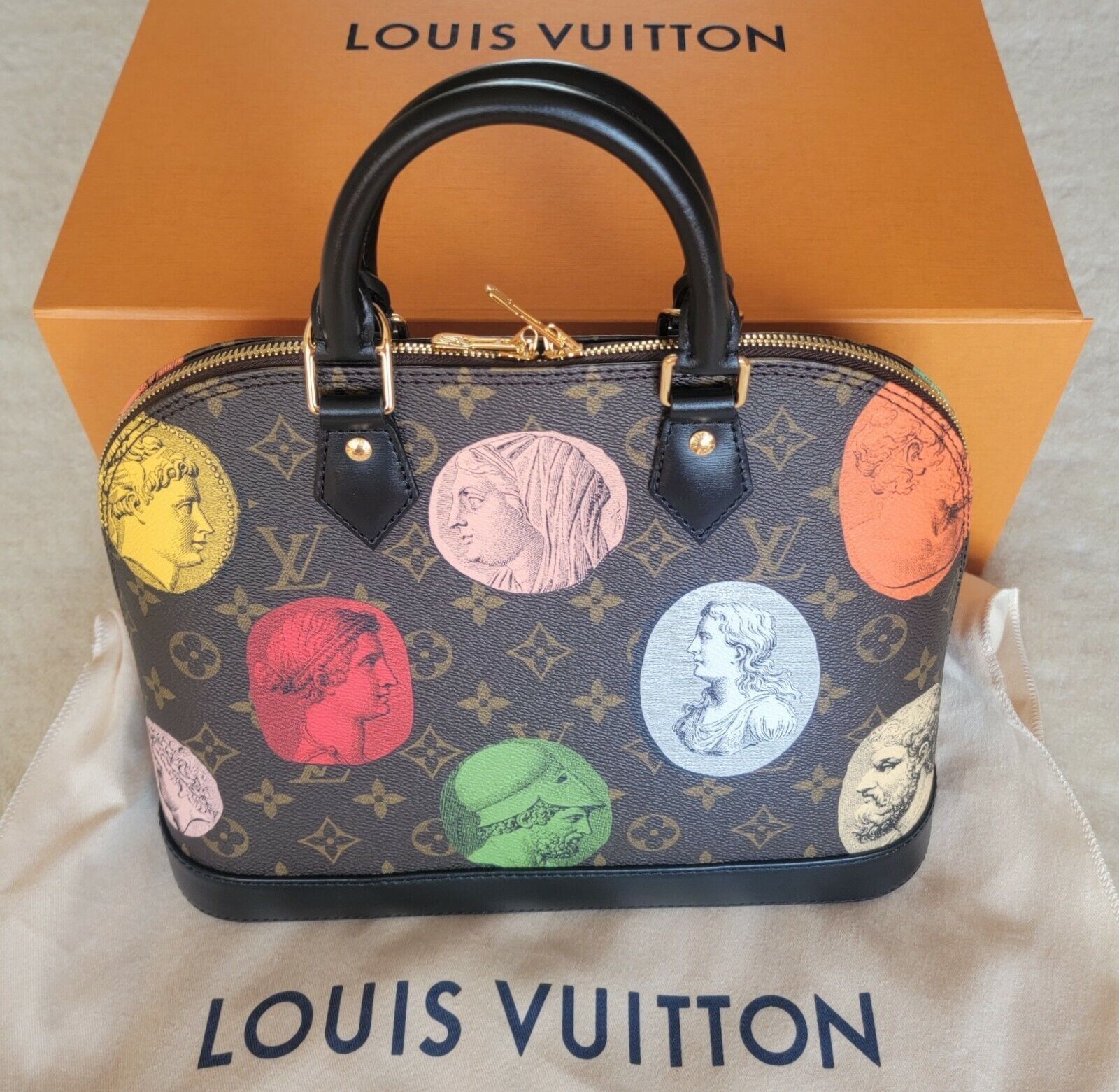 Louis Vuitton Brown Monogram Canvas Alma Pm Bag