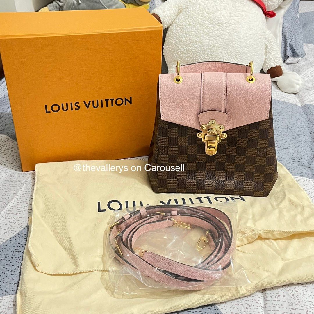 Louis Vuitton Clapton Backpack Magnolia Pibk Damier Ebene , Luxury