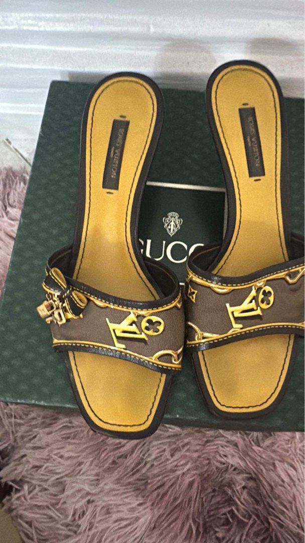 Louis Vuitton Heels, Women's Fashion, Footwear, Sandals on Carousell
