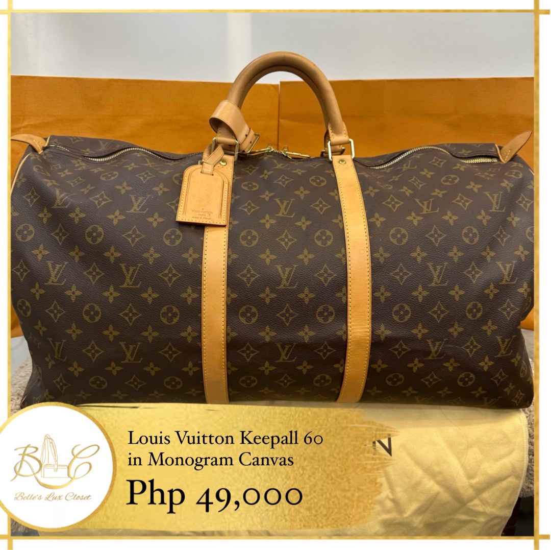 Louis Vuitton Damier Cobalt Keepall Bandouliere 45 Boston Bag N41349 Auction