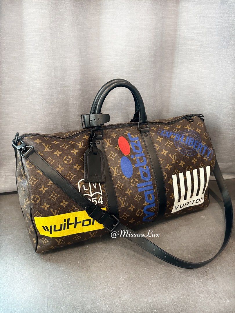 Louis Vuitton Brown Monogram Keepall Review (Duffle Bag 55 LV Virgil) 