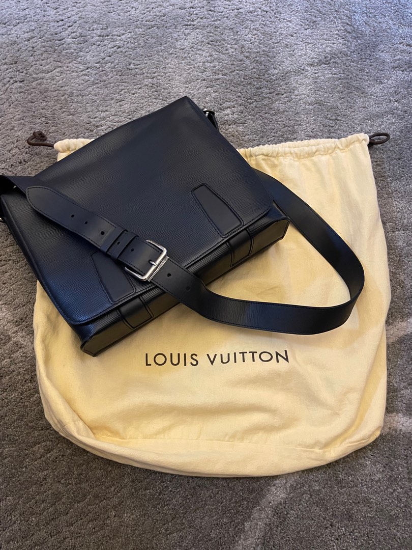 Authenticated Used Louis Vuitton Harrington Messenger MM Epi