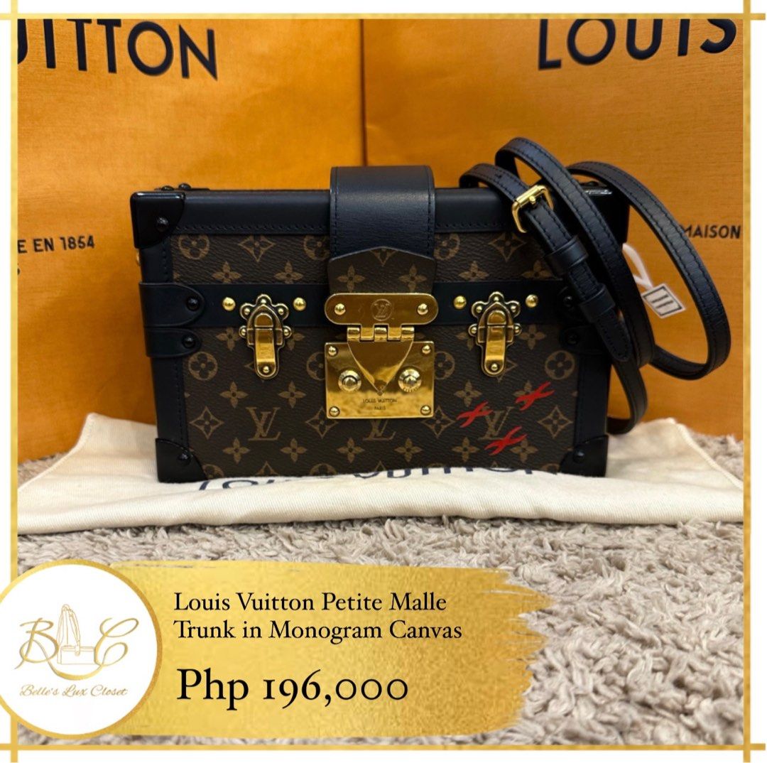 Louis Vuitton Petite Malle Trunk Monogram, Luxury, Bags & Wallets on  Carousell