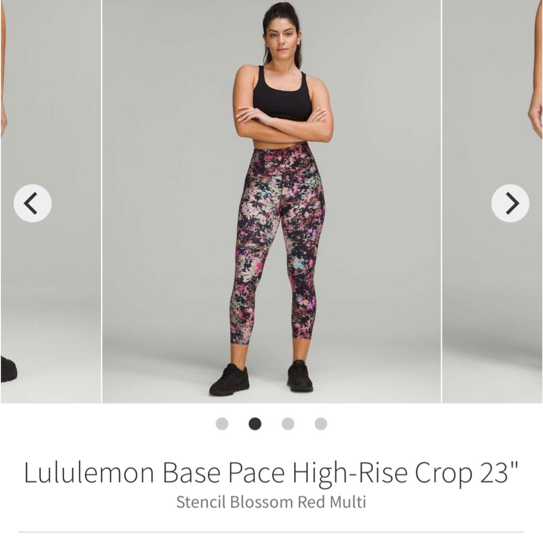 Lululemon base pace high rise crop 23, Women's Fashion, Activewear on  Carousell