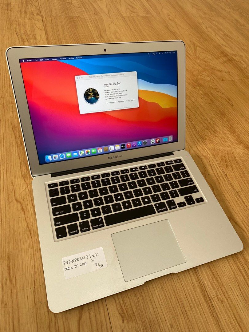 MacBook Air 2017 i5 (13-inch, 8/128), Elektronik, Komputer, Laptop