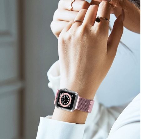 Magnetic strap case for iwatch band 45mm 44mm 40mm 41mm 42mm 38mm