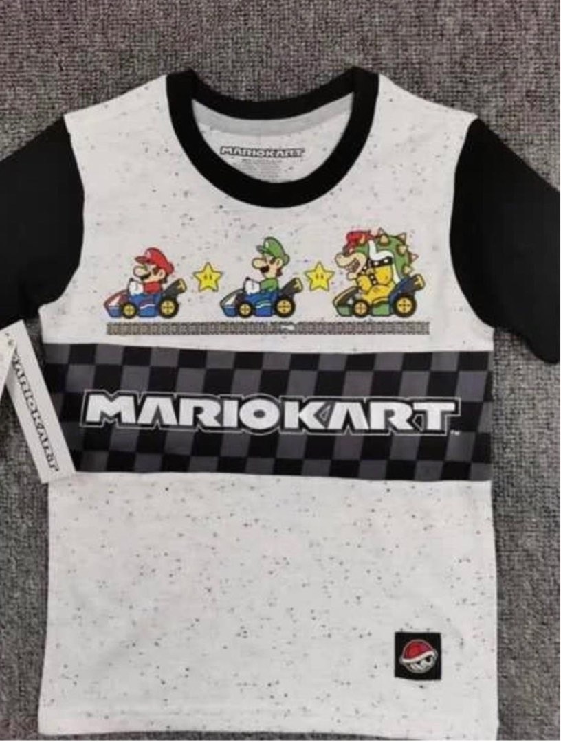 Mario Kart White Graphic T-Shirt - Small