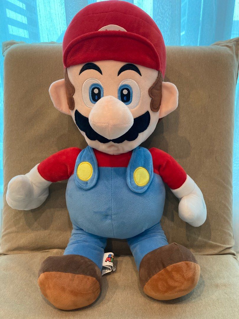 Mario plush toy large size Hobbies Toys Toys Games on Carousell
