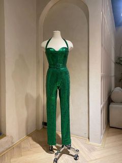 Mark Bumgarner Green Sequin Jumpsuit