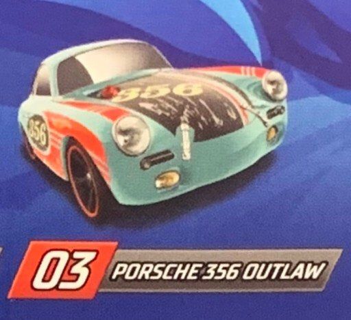 Mattel 2023 Hot Wheels Mainline die-cast vehicle Cars Mystery Models Series  03 Model #03 Porsche 356 Outlaw Basic Hotwheels Limited Edition Pack with 