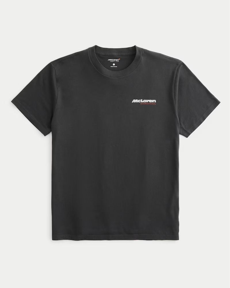 McLaren Formula 1 X Hollister Black Graphic T-Shirt, Men's Fashion, Tops &  Sets, Tshirts & Polo Shirts on Carousell