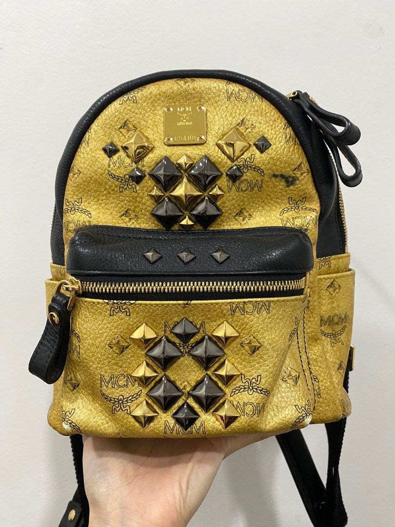 Black and gold mcm bag outlet