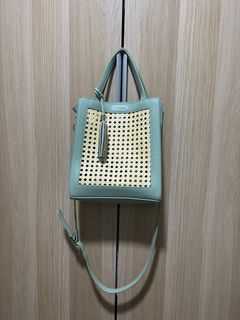 Extra Pocket L19 Wicker Pouch In Neutral