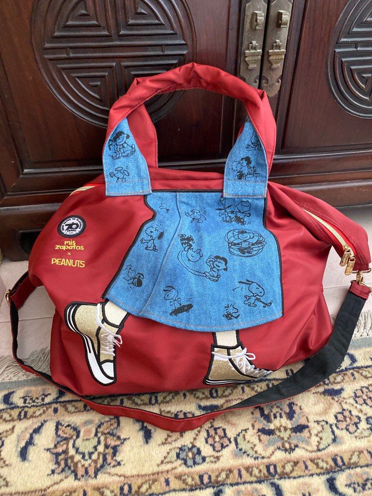 Mis Zapatos x Peanuts tote bag, Women's Fashion, Bags Wallets