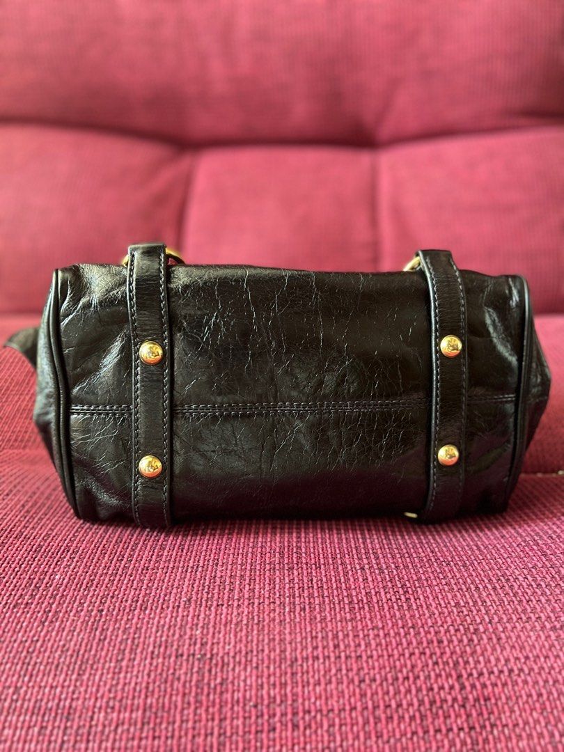 Miu Miu Vitello Lux Mini Bow Bag แท้มือ2